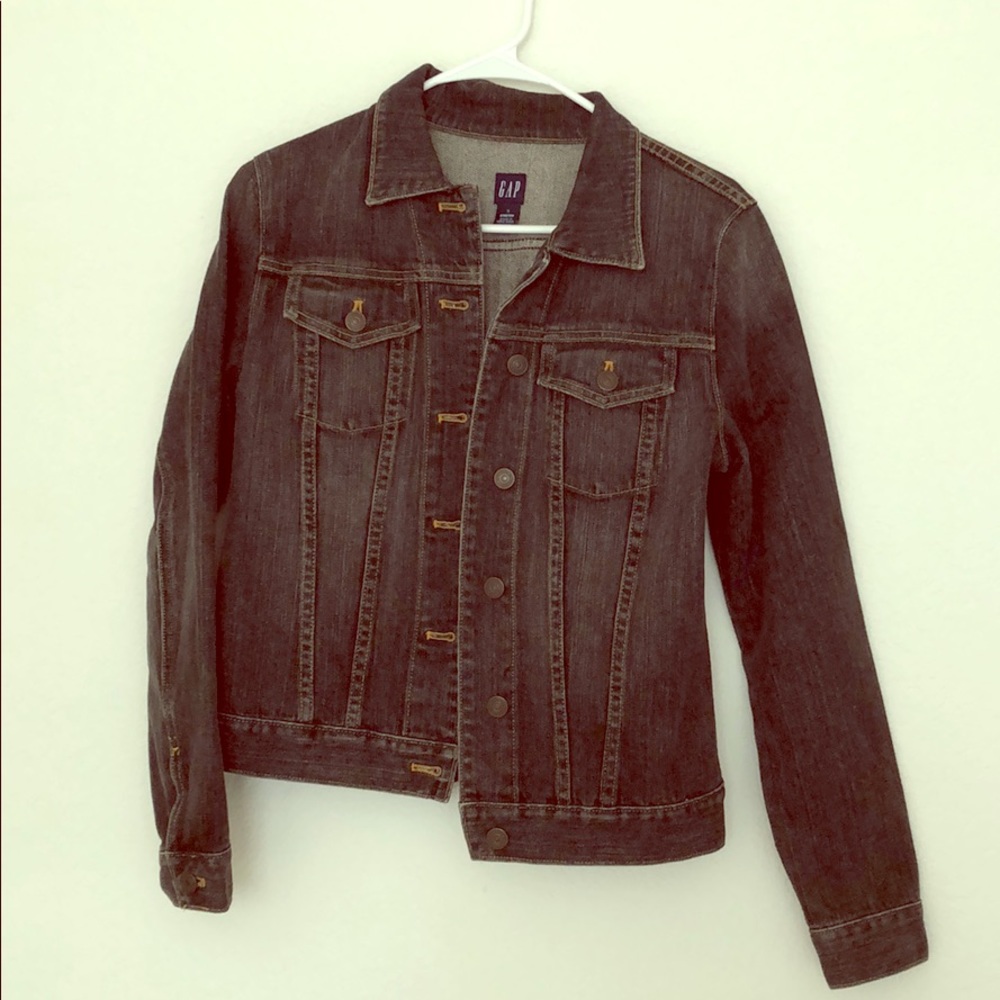 Dark gray/black jean jacket